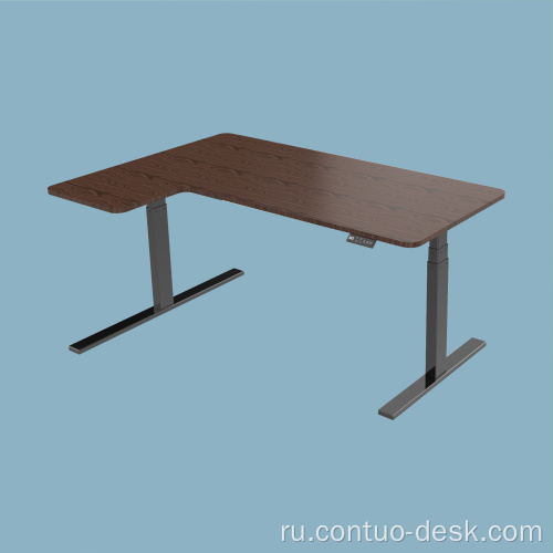 2024 Новый дизайнерский офис регулируемый студенческий стол, регулируемый электрический L -образный стол,